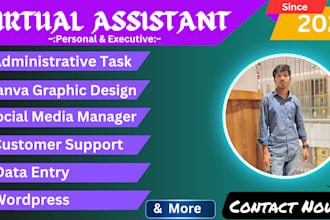 be your personal  executive virtual assistant for long term