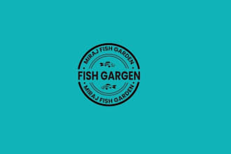 design a unique and eye catching fish logo for your brand