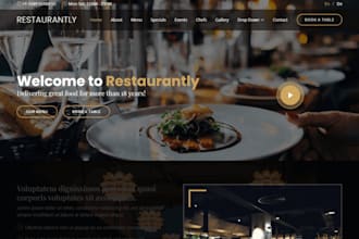 design restaurant website, food delivery website, squarespace restaurant website
