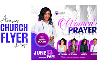 do church flyer design within 3 hours
