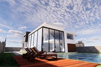 optimize 3d exterior villa apartment, interior, minimalist cgi rendering 3ds max