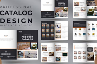 design product catalog, sell sheet, lookbook, catalogue, magazine design