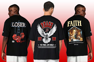 creative custom streetwear t shirt design or t shirt logo
