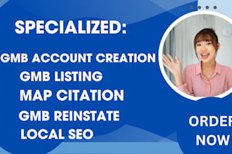 setup google my business map citation gmb listing ranking reinstate local seo