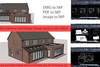 create super fast floor plan 3d model sketchup