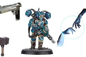 do 3d weapon 3d hammer 3d metaverse 3d space marine 3d gun model