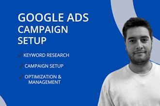 set up and manage PPC campaigns on google ads adwords