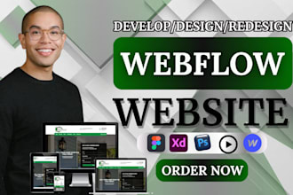 design or develop webflow website, webflow expert, figma to webflow, framer web