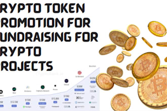 crypto fundraising to raise 50k depositors for token presale, telegram promotion