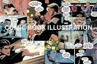 draw graphic novel comic book illustration nsfw comic page comic book artist