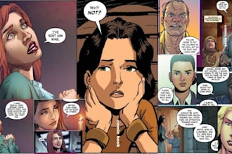 draw comic book page graphic novel illustration comic book artist storyboard art