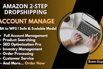 set up 2 step dropshipping business on amazon with essendant