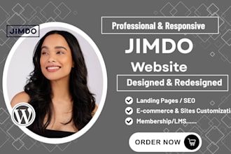 create design website landing page redesign jimdo website jimdo SEO setup duda