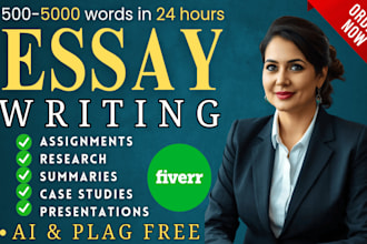 do essay writing, research and summary, paper, case study