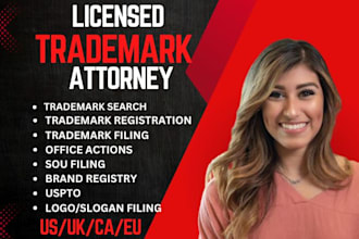 be your licensed trademark attorney, patent, uspto registration attorney