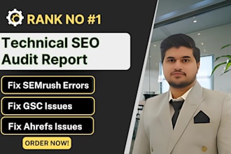 do technical website SEO audit report, competitor analysis, keyword research