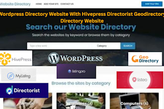 build design wordpress directory website hivepress directorist geodirectory