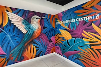 paint murals for office spaces and commercial businesses