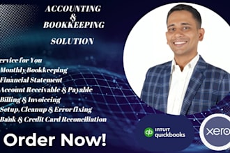 do accounting, bookkeeping, bank and credit card reconciliation on qbo and xero