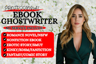 write steamy romance,anime,erotica,smut,lgbtq nsfw bdsm,kinky fiction stories