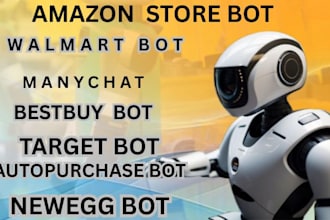 code amazon bot, bestbuy bot, walmart bot, target bot, newegg bot