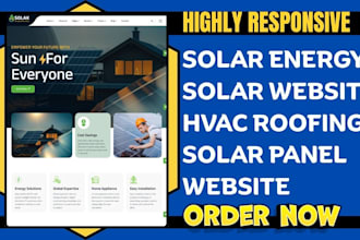 design solar website solar hvac roofing website solar energy website