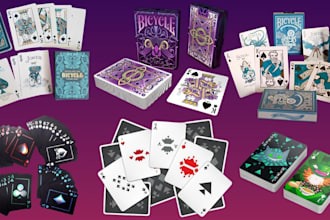 design custom 52 playing card poker deck board game uno card box rulebook