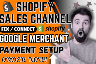 setup shopify sales channel fix suspended google merchant verify product listing