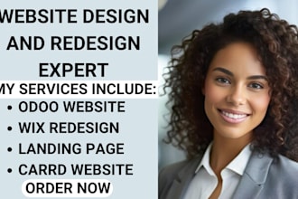 design odoo website redesign framer carrd landing page carrd website depop wix