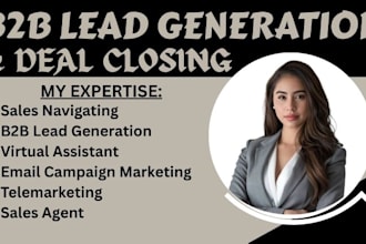sales deal closer virtual assistant sales agent lead generation telemarketing