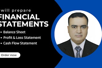 prepare financial statements, profit and loss, balance sheet, income statement,