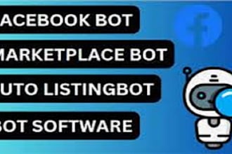 build facebook marketplace bot, ebay bot, etsy bot, shopify bot in python