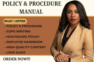 offer professional writing of policy and procedure manual for homecare agency