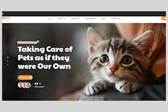 design pet website dog training dog  pet grooming dog website pet care website