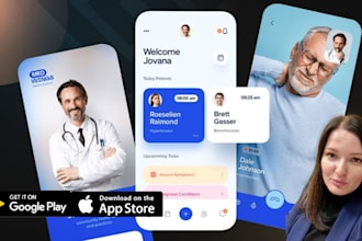 develop telemedicine app, pharmacy app, healthcare app, doctor and patient app