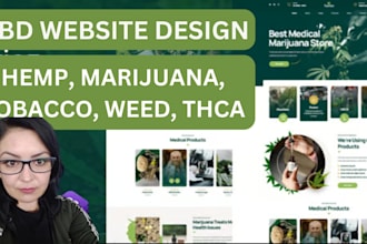 design cannabis, thca, cbd website, marijuana, hemp, vape store, herb website