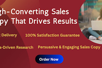 write persuasive sales copy, email copy, and landing pages that convert
