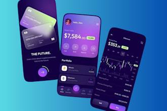 develop crypto wallet, fintech app, blockchain, trading app, money transfer app