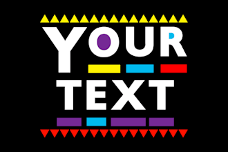 design custom martin tv show text with high quality