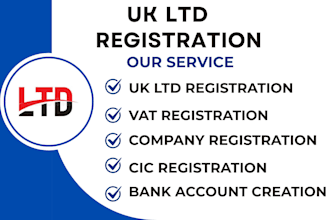 uk ltd registration, company formation, cic registration for UK and non UK, vat