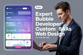 design bubble website saas bubble  as bubble developer