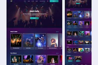 develop music streaming website video streaming app live streaming website