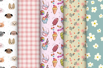 do seamless pattern design, textile pattern, fabric design