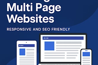 professional one page or multi page website design