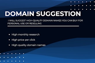 suggest high quality domain names you can buy for personal use or reselling