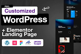 create custom landing page using wordpress and elementor