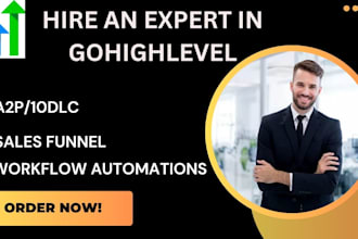 gohighlevel sales funnel automation a2p 10dlc email marketing
