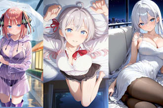 draw body pillow dakimakura vtuber oc fanart hugging body fantasy sfw nsfw waifu