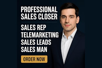 sales rep b2b sales closer sales agent sales leads sales man virtual assistant