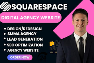 build squarespace digital marketing agency website  consulting smma agency